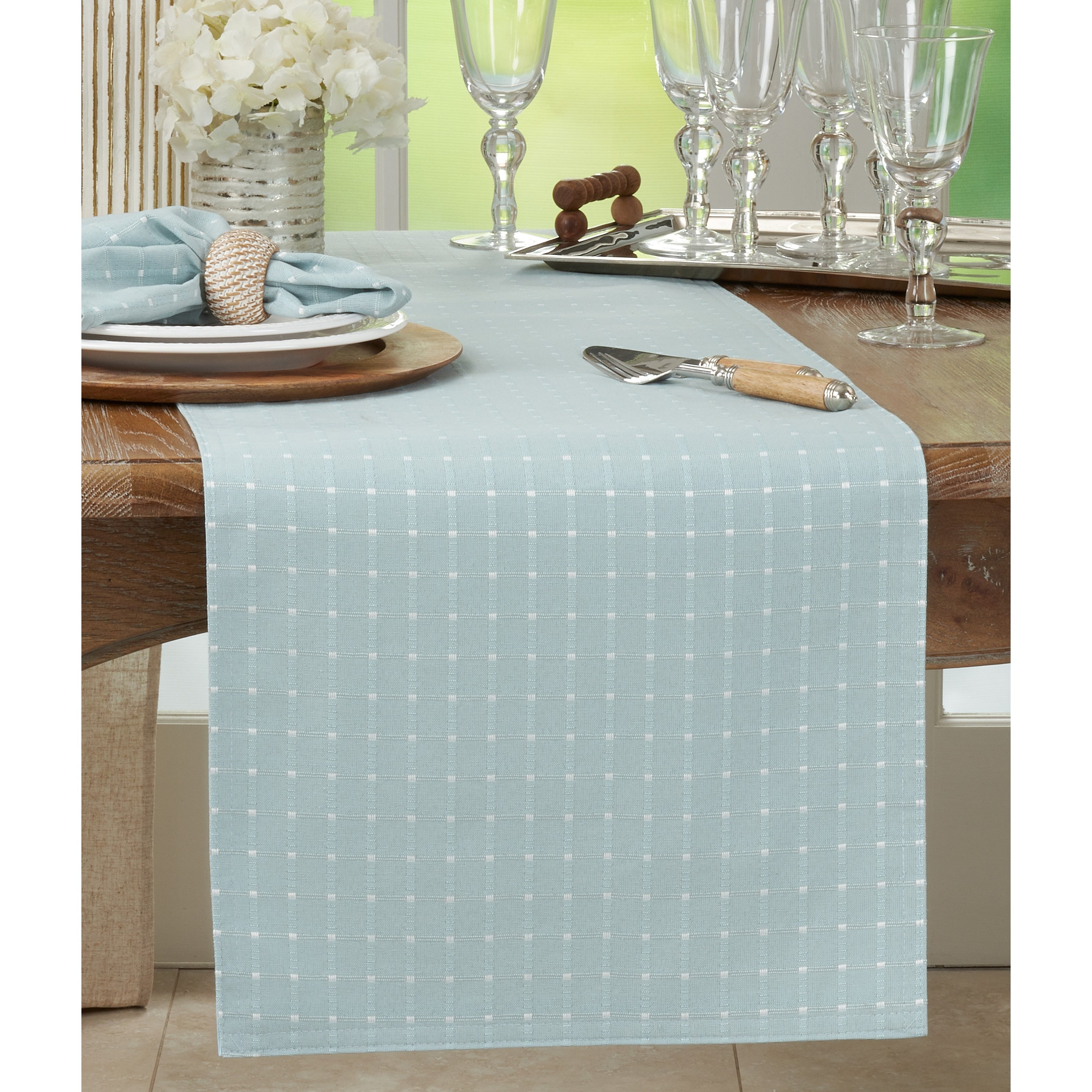 Square Stitched Table Runner