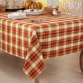 Square Tablecloth With Large Plaid Design