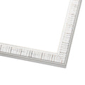 Square Textured White Picture Frame Uv Acrylic Foam Board Backing Hanging Hardware