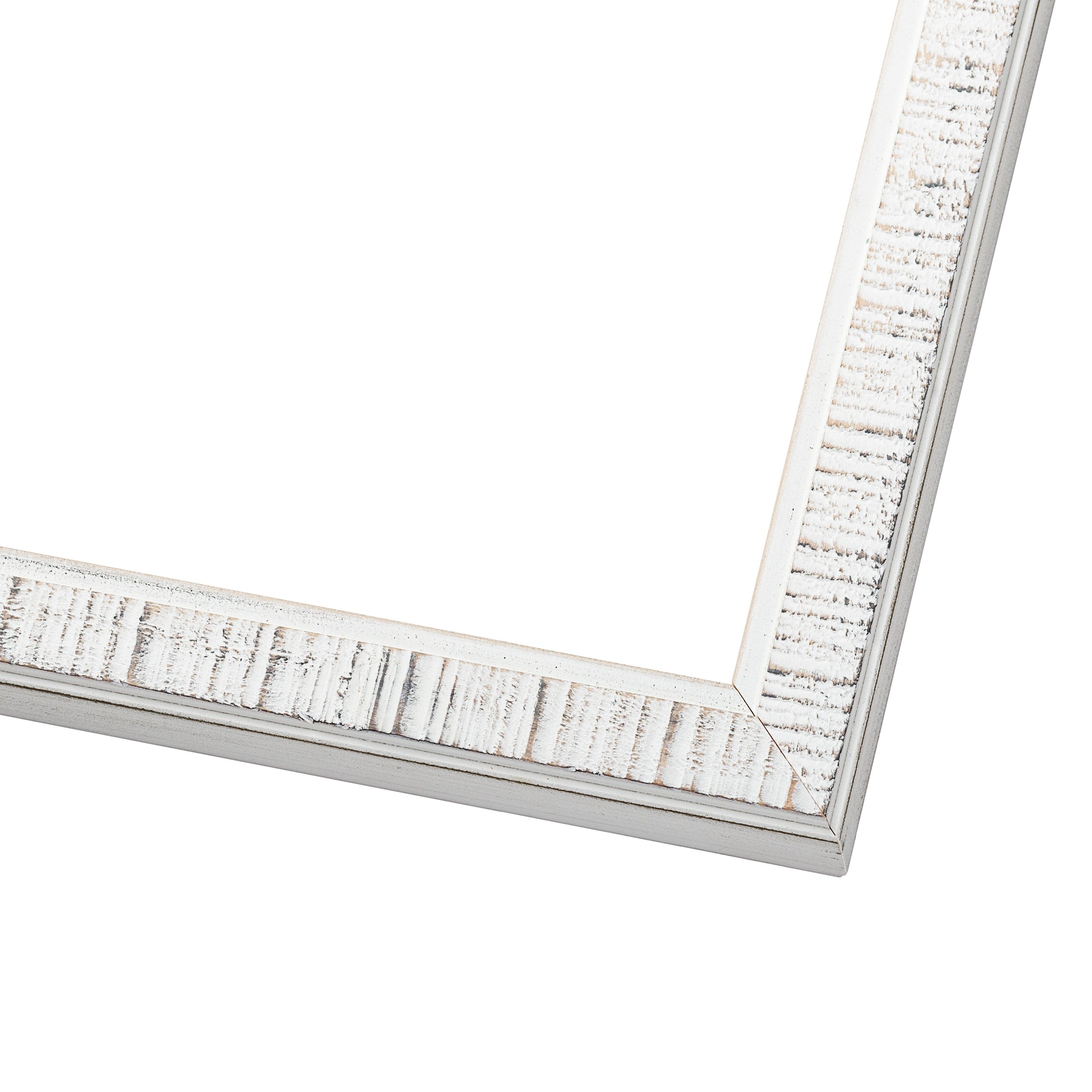 Square Textured White Picture Frame Uv Acrylic Foam Board Backing Hanging Hardware