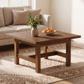 Square Wood Coffee Table For Living Room 31 Farmhouse Center Table