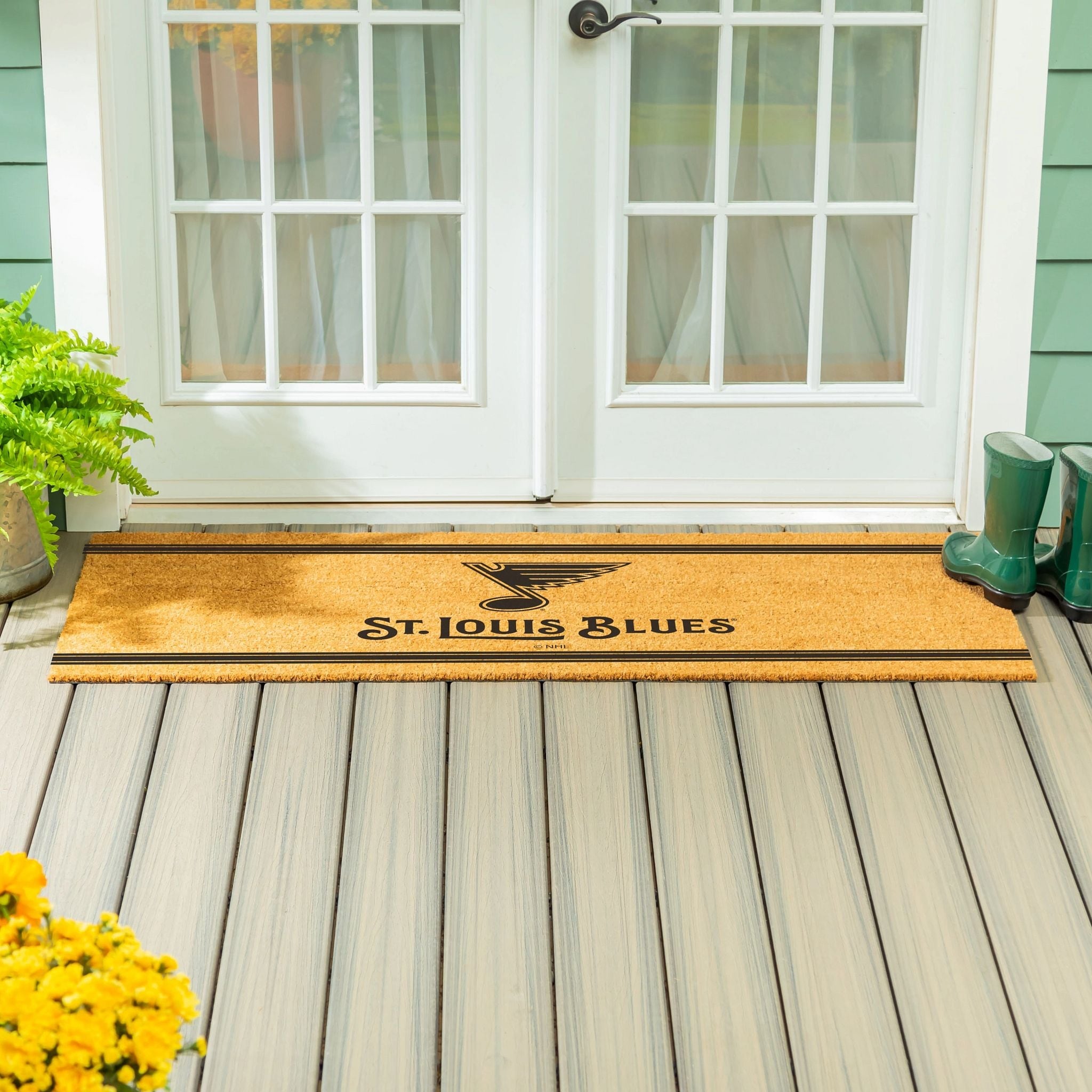 St Louis Blues Extra Large One Color Coir Door Mat 60 X 24 60 X 24