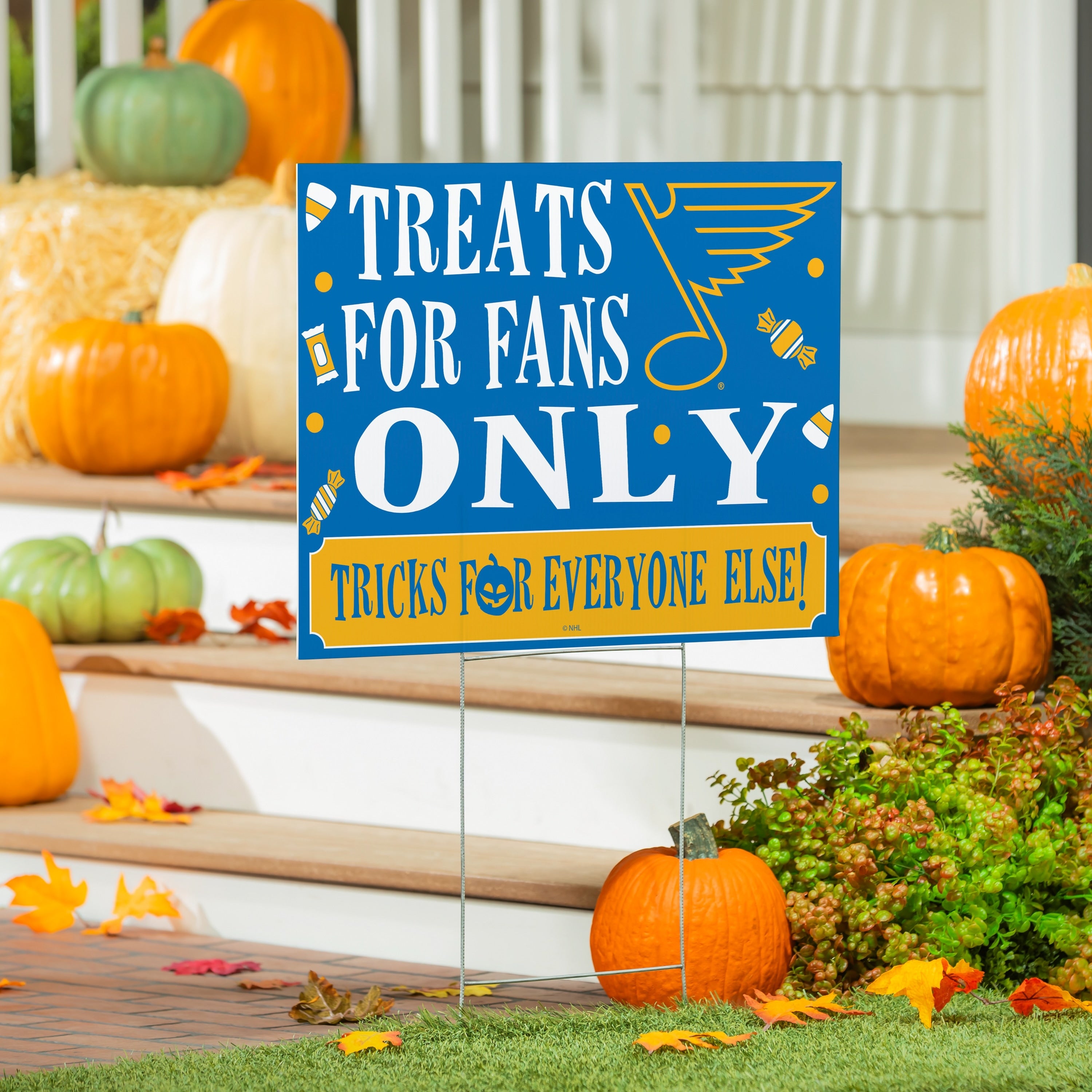 St Louis Blues Yard Sign Halloween Treats For Fans