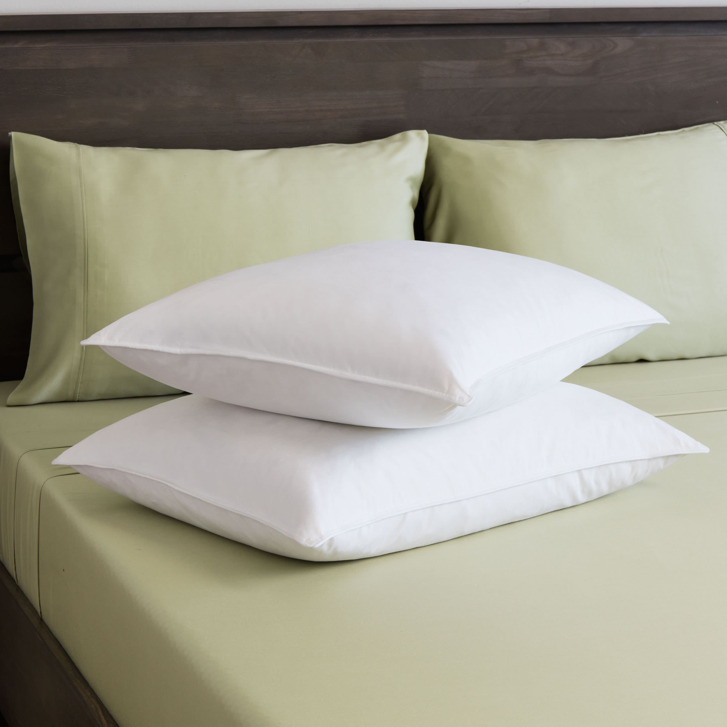 St. James Home White Goose Feather Pillow Set Of 2