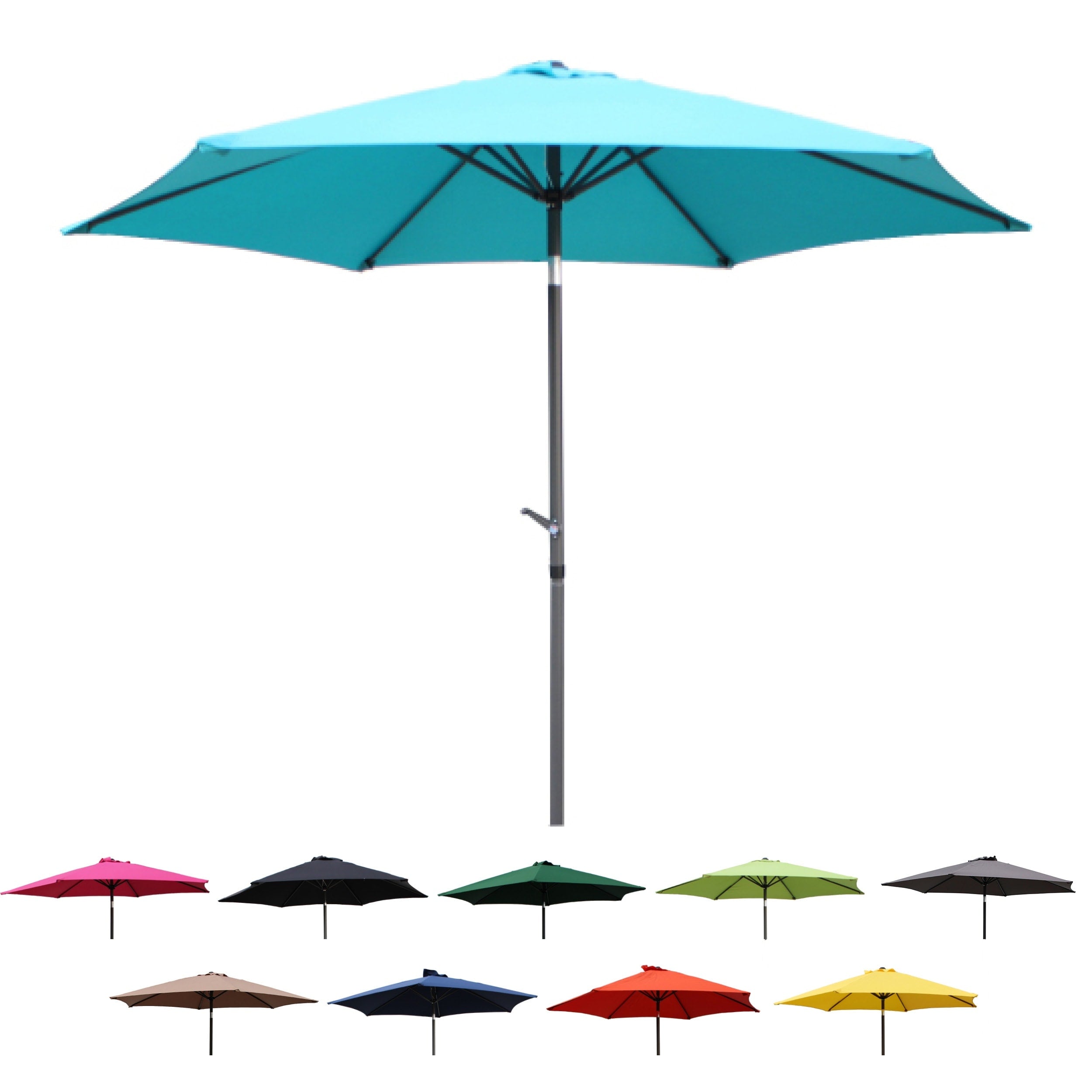Havenside Home Nunam Iqua Aluminum 9 Foot Patio Umbrella