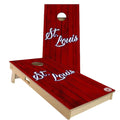 St. Louis Rustic Baseball Cornhole Set Choose Your Size Accessories