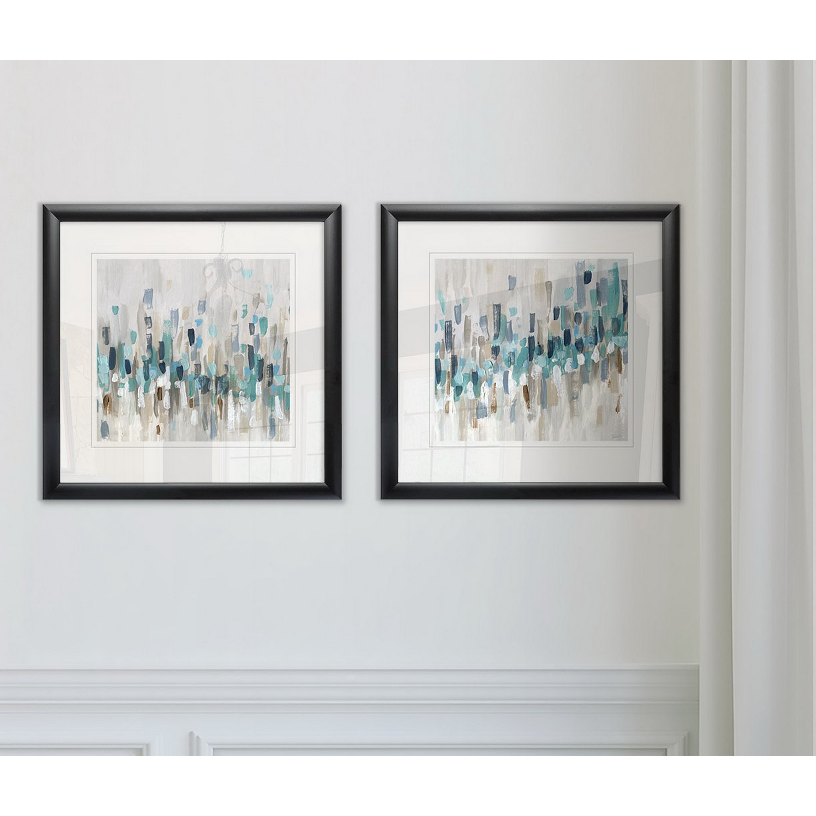 Staccato Blue I Framed Set