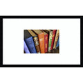 Stack Of Holy Books Bible Quran Wood Framed Wall Art Print