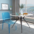Leisuremod Laos Modern Clear Dining Chair