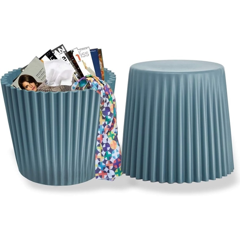 2Xhome Modern Plastic Seat No Back Dining Chairs End Table Cupcake For Living Room Dining Room Bedroom