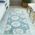 Stafford Nautilus Medallion Coastal Area Rug