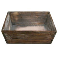 Stained Brown Washed Wood Tray