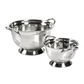 Stainless Steel 2 Piece Footed Colander Set
