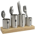 Stainless Steel Flatware Organizer Caddy With Base
