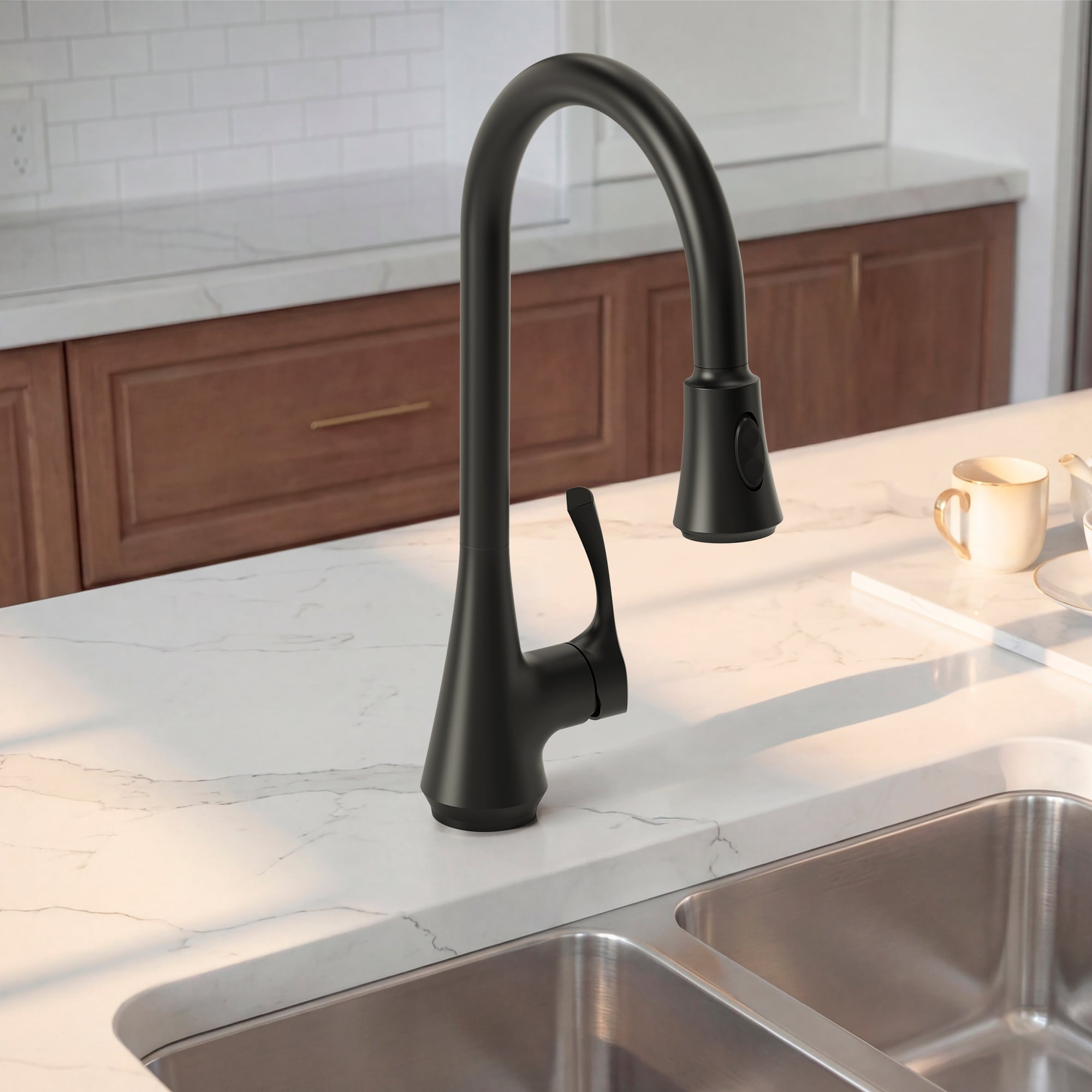 Pull Down Sprayer Kitchen Sink Faucet Single Handle Kitchen Faucet