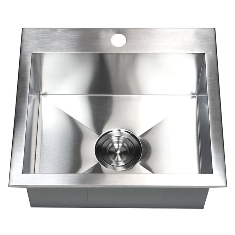 19 Inch 16 Gauge Stainless Steel Topmount Drop In Kitchen Island Bar Sink