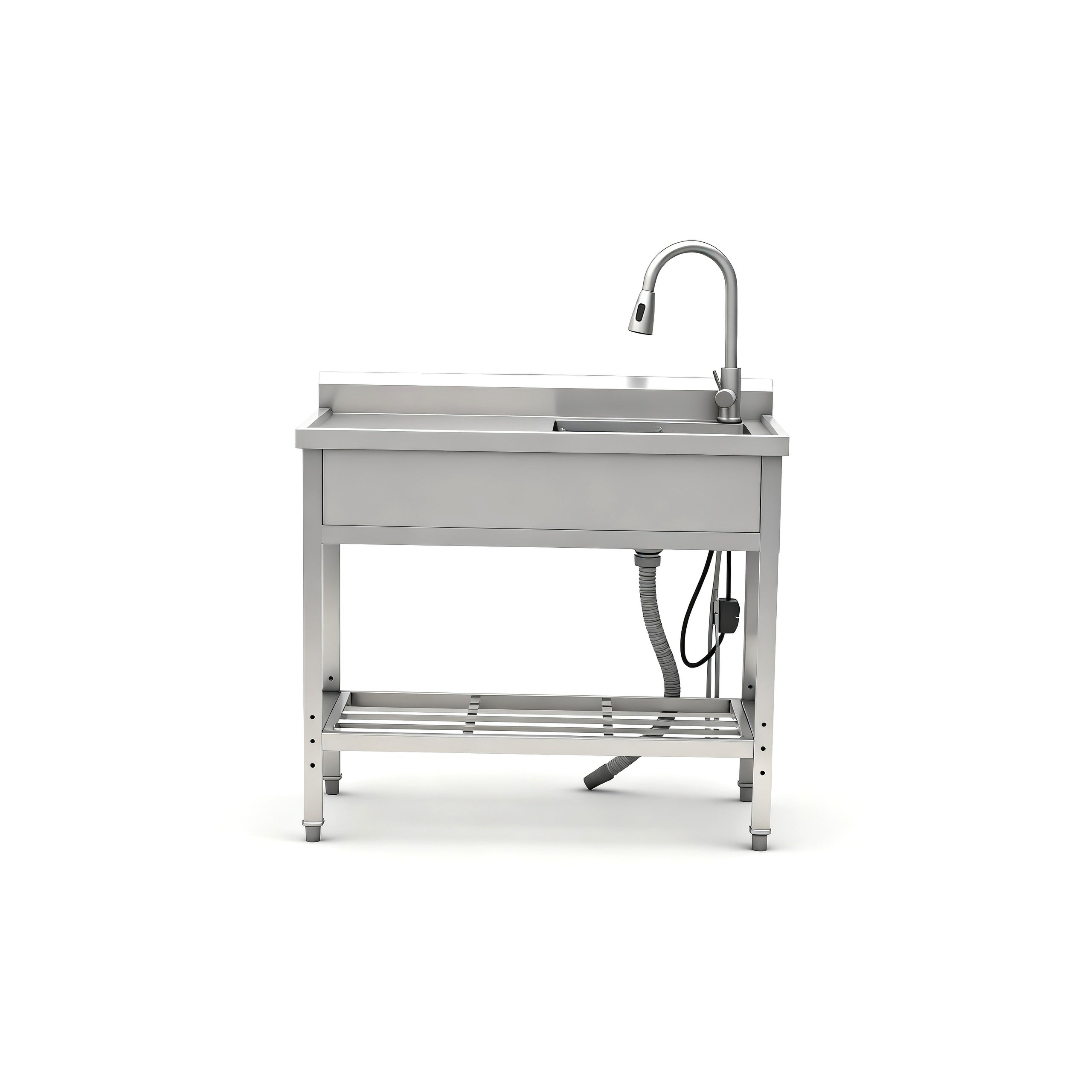 Stainless Steel Utility Sink Freestanding Sink 2