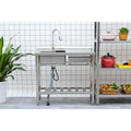 Stainless Steel Utility Sink Freestanding Sink 3