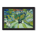 Stairway At Auvers 1890 Vincent Van Gogh Custom Framed Canvas