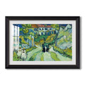 Stairway At Auvers 1890 Vincent Van Gogh Custom Framed Print