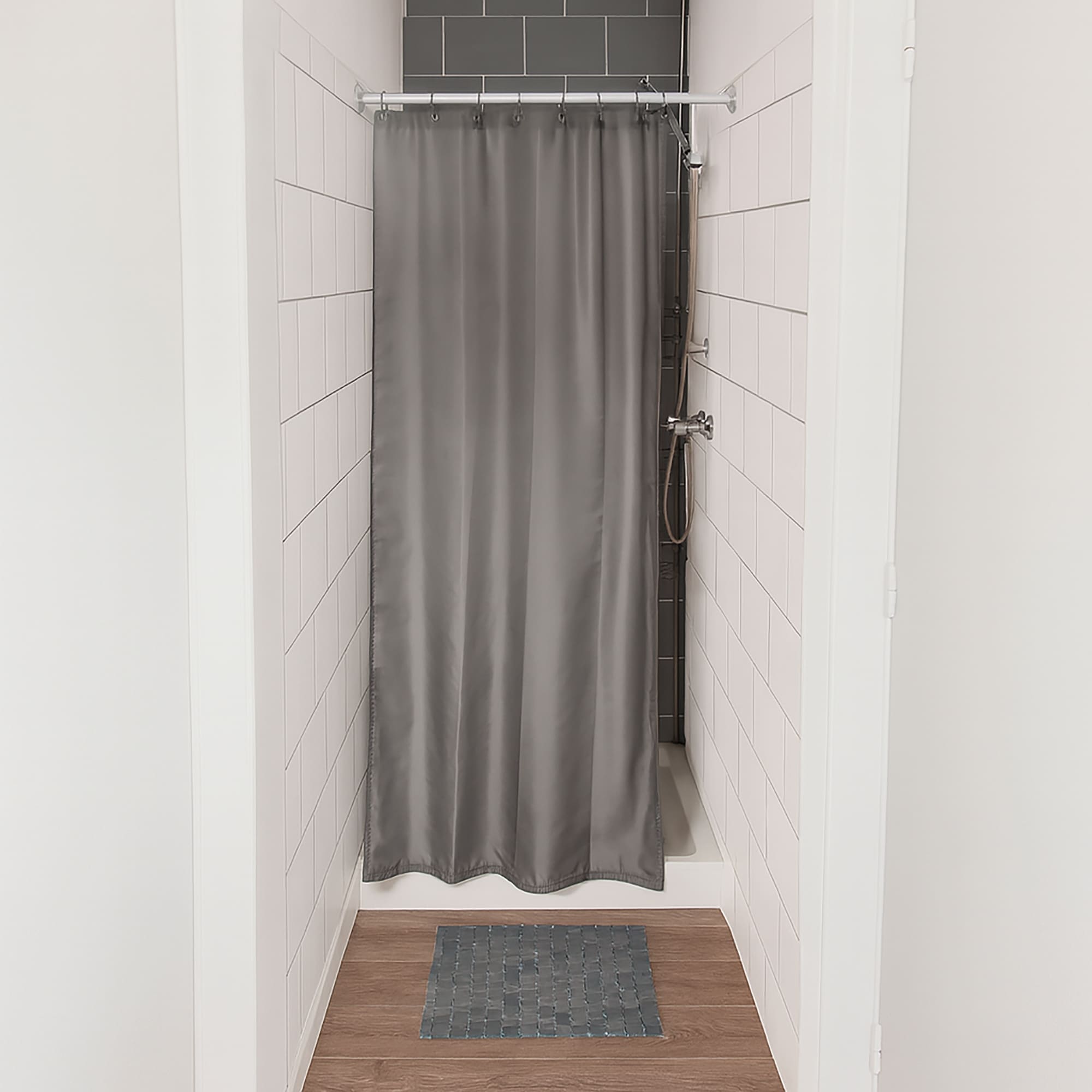 Resistant Small Stall Shower Curtain Liner Narrow Size 48 W X 72 H