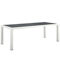 Stance 90.5 Outdoor Patio Aluminum Dining Table