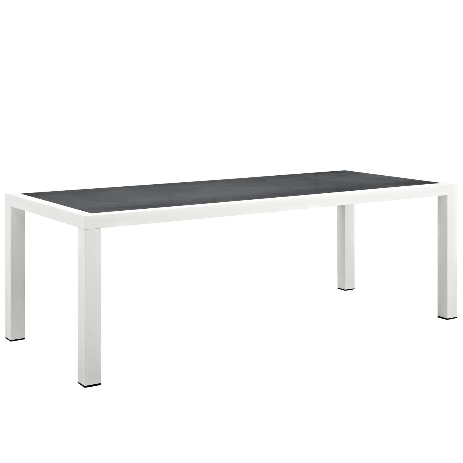 Stance 90.5 Outdoor Patio Aluminum Dining Table