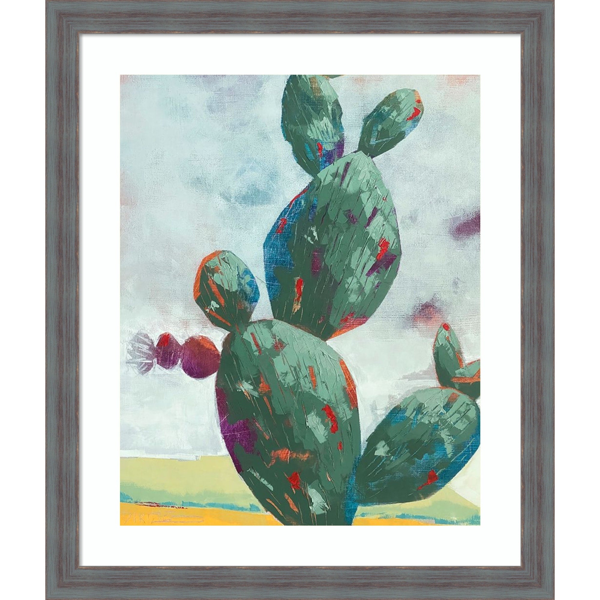 Stand Tall By Dianna Fritzler Wood Framed Wall Art Print Dixie Blue Grey Rustic