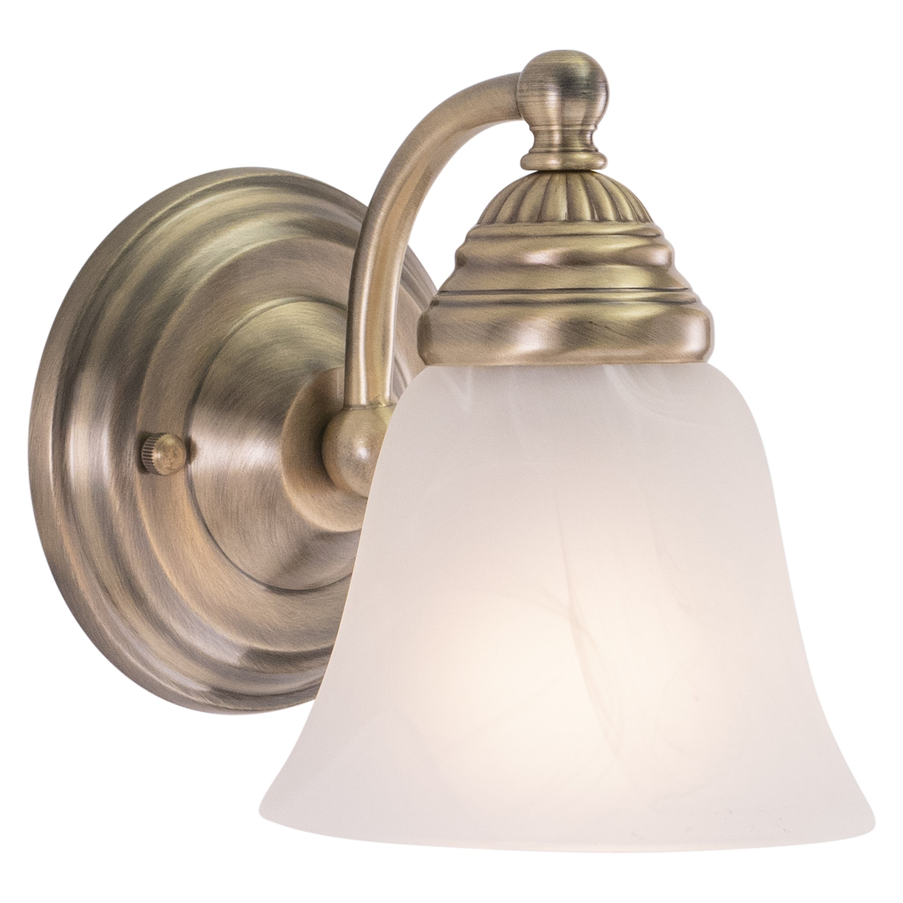 Vaxcel Standford 1L Wall Light Antique Brass