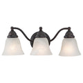 Standford 3 Light Bronze Bathroom Vanity Fixture 19 In W X 7 In H X 7 In D