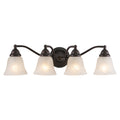Standford 4 Light Bronze Bathroom Vanity Fixture 26 In W X 7 In H X 7 In D