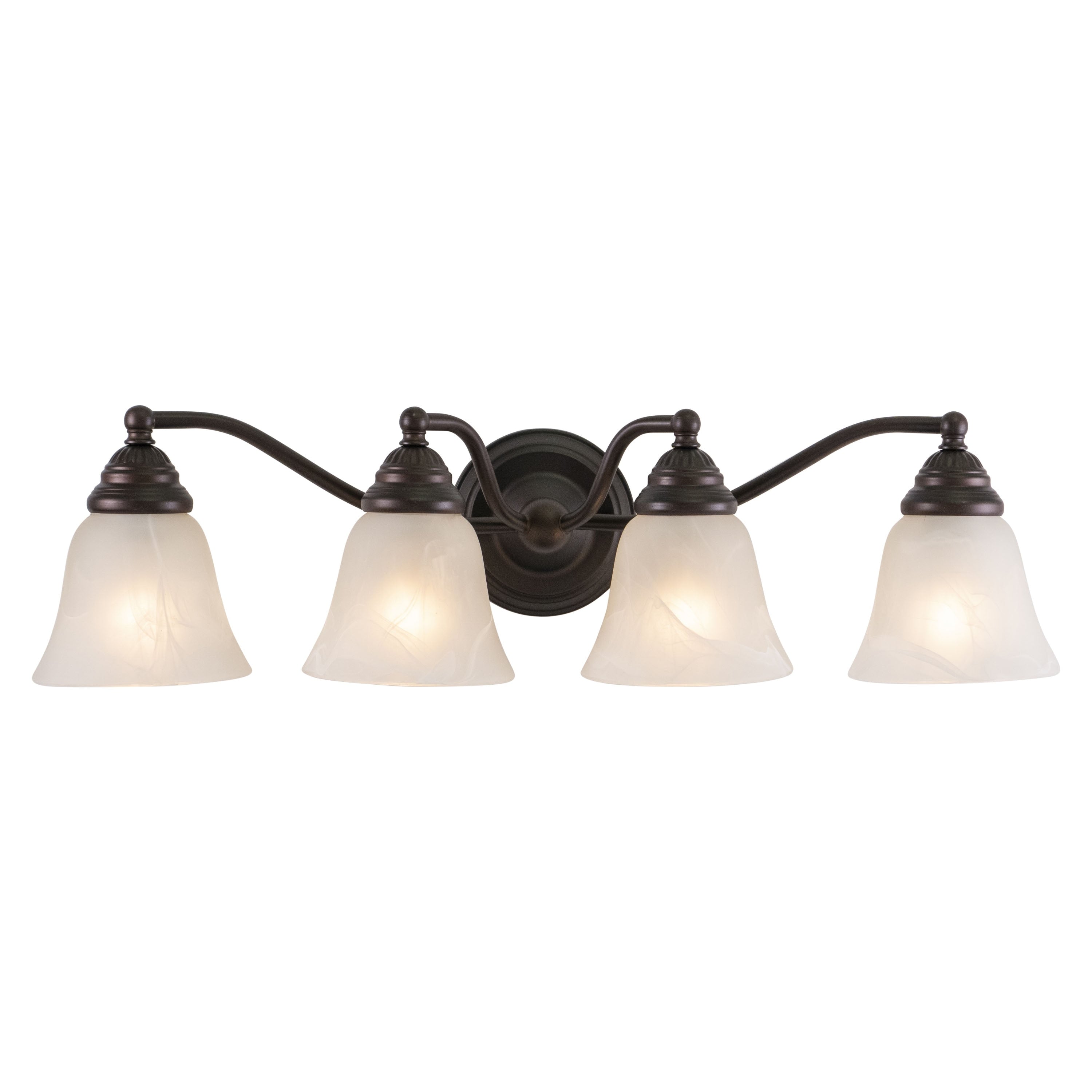 Standford 4 Light Bronze Bathroom Vanity Fixture 26 In W X 7 In H X 7 In D