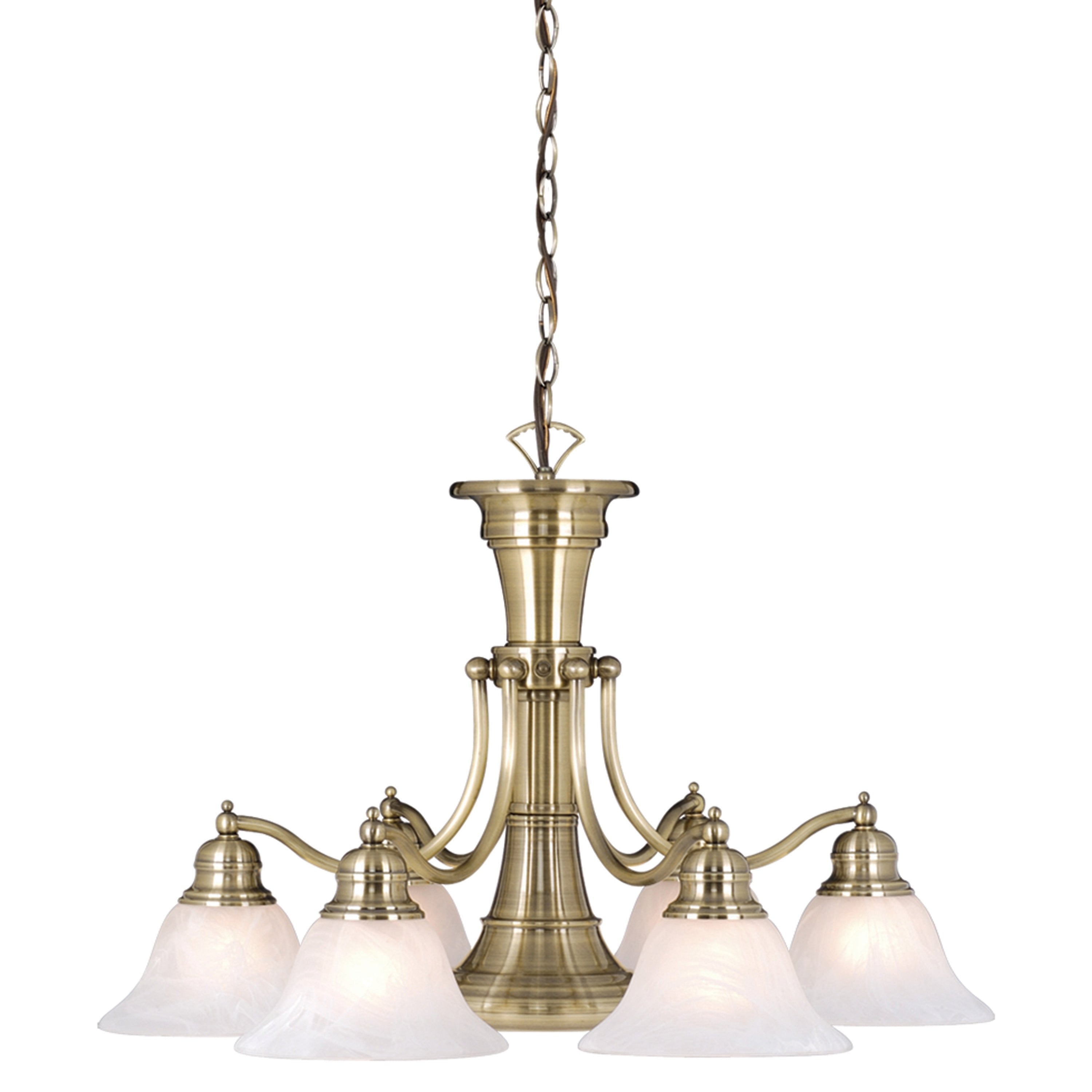 Vaxcel Standford 7L Chandelier Antique Brass