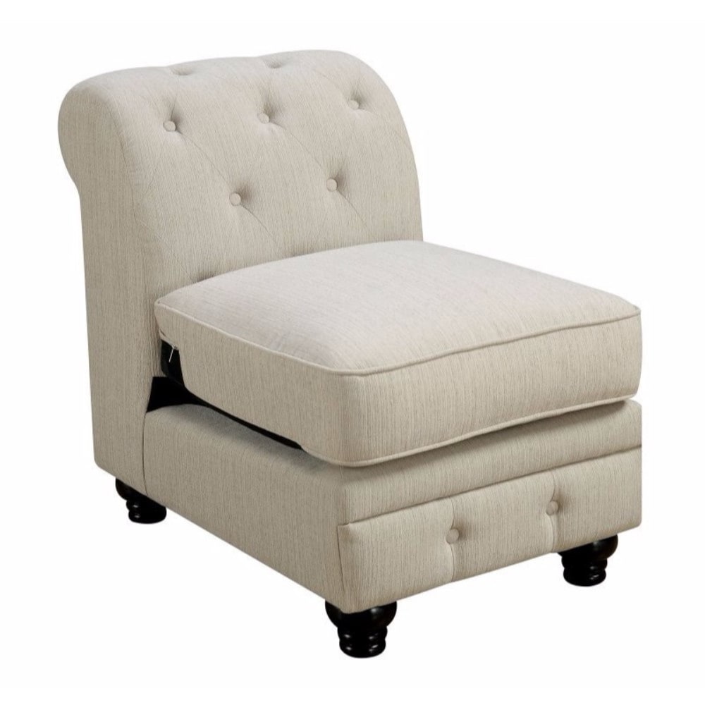 Stanford Ii Sofa Chair Ivory Fabric
