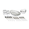 Stansport Enamel Camping Tableware Set 24 Piece In White