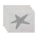 Star Fish Coastal Print Table Top Placemat Set Of 4