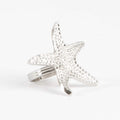 Star Fish Design Napkin Ring Set Of 4