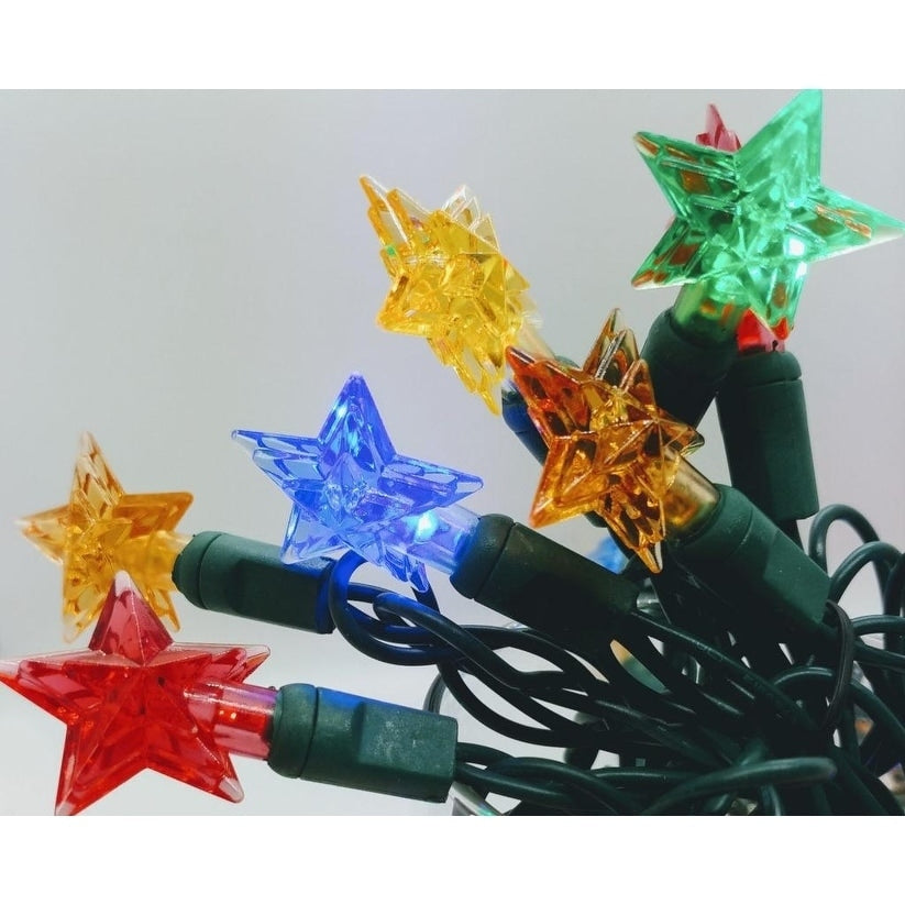 Star Multi Red Blue Yellow Orange Green Led Light String