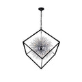 20 Light Chandelier With Chrome Black Finish