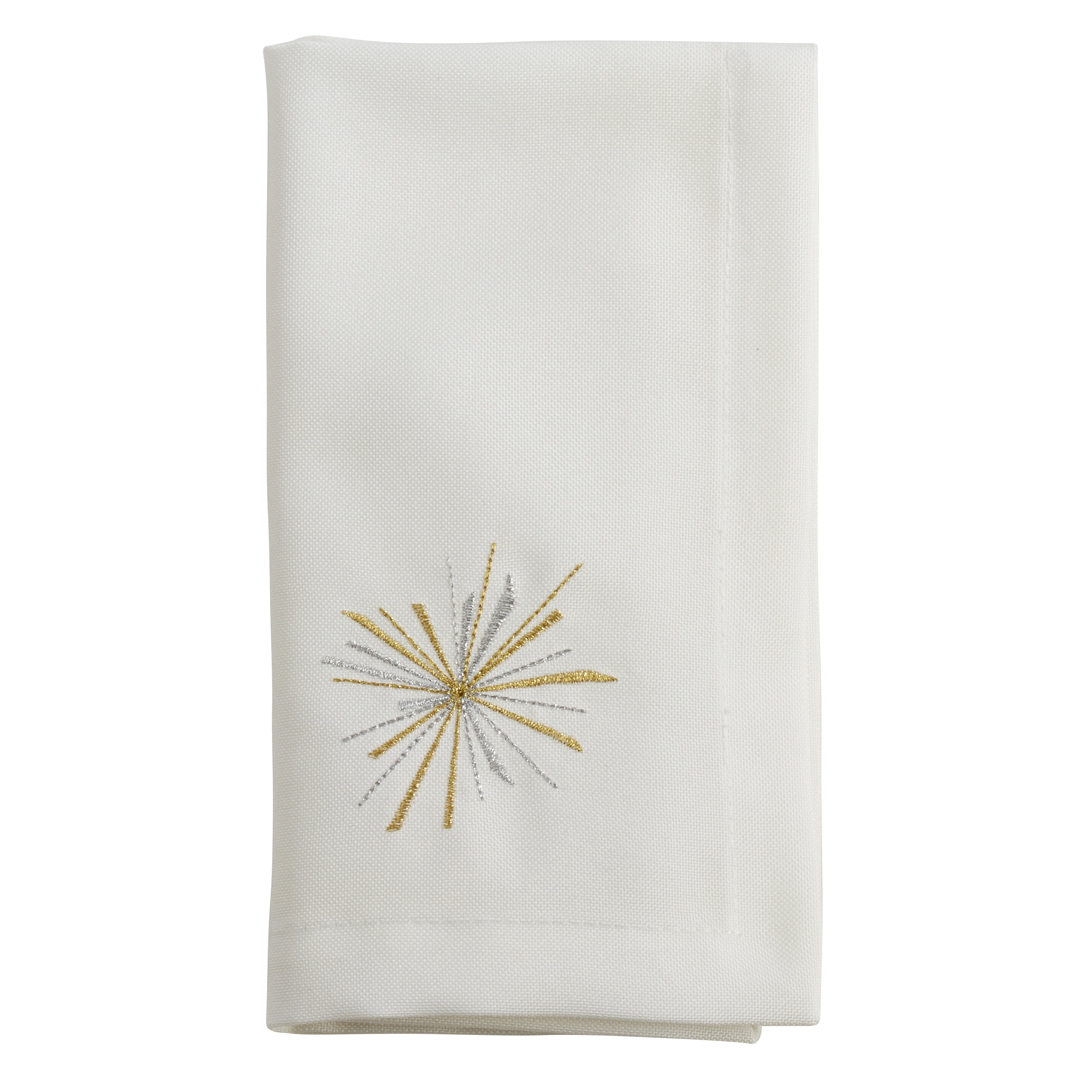 Starburst Design Cloth Napkins Set Of 4