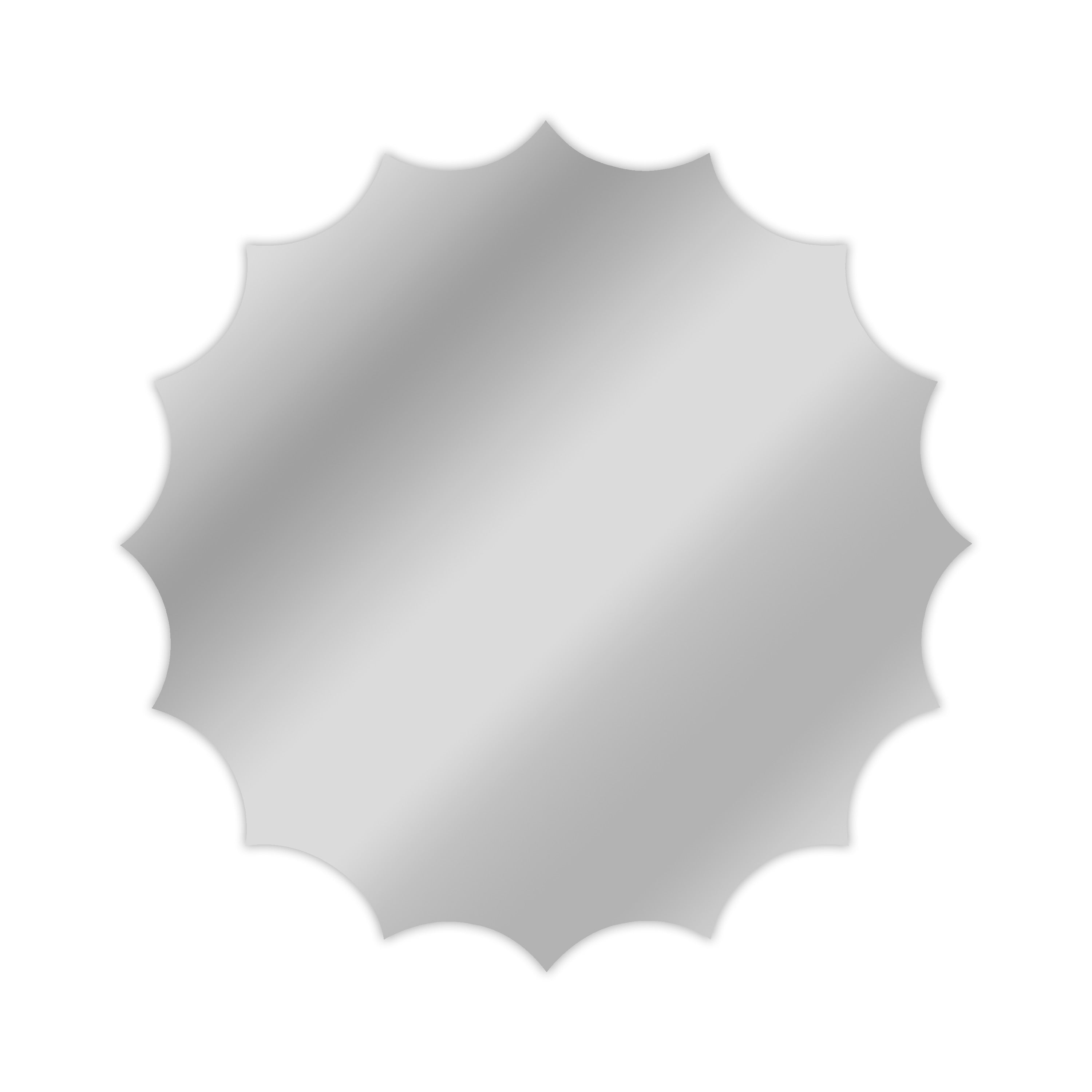 Starburst Frameless Mirror 31.5 X 31.5