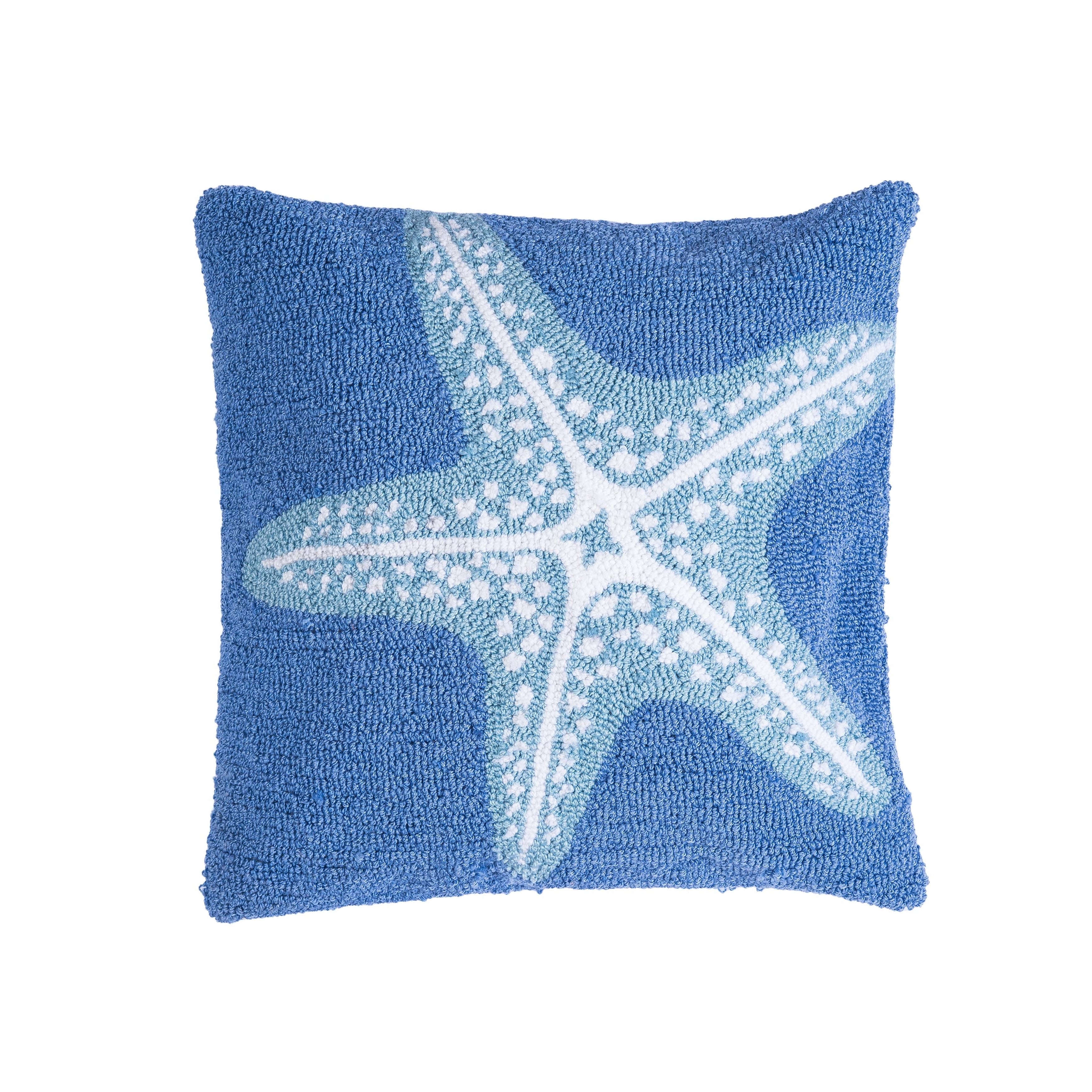 Starfish Seas Hooked Pillow