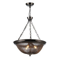 Starge Dark Bronze 21 Inch Mesh Bowl Pendant