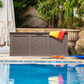 153 Gallon Plastic Deck Box Mocha Brown