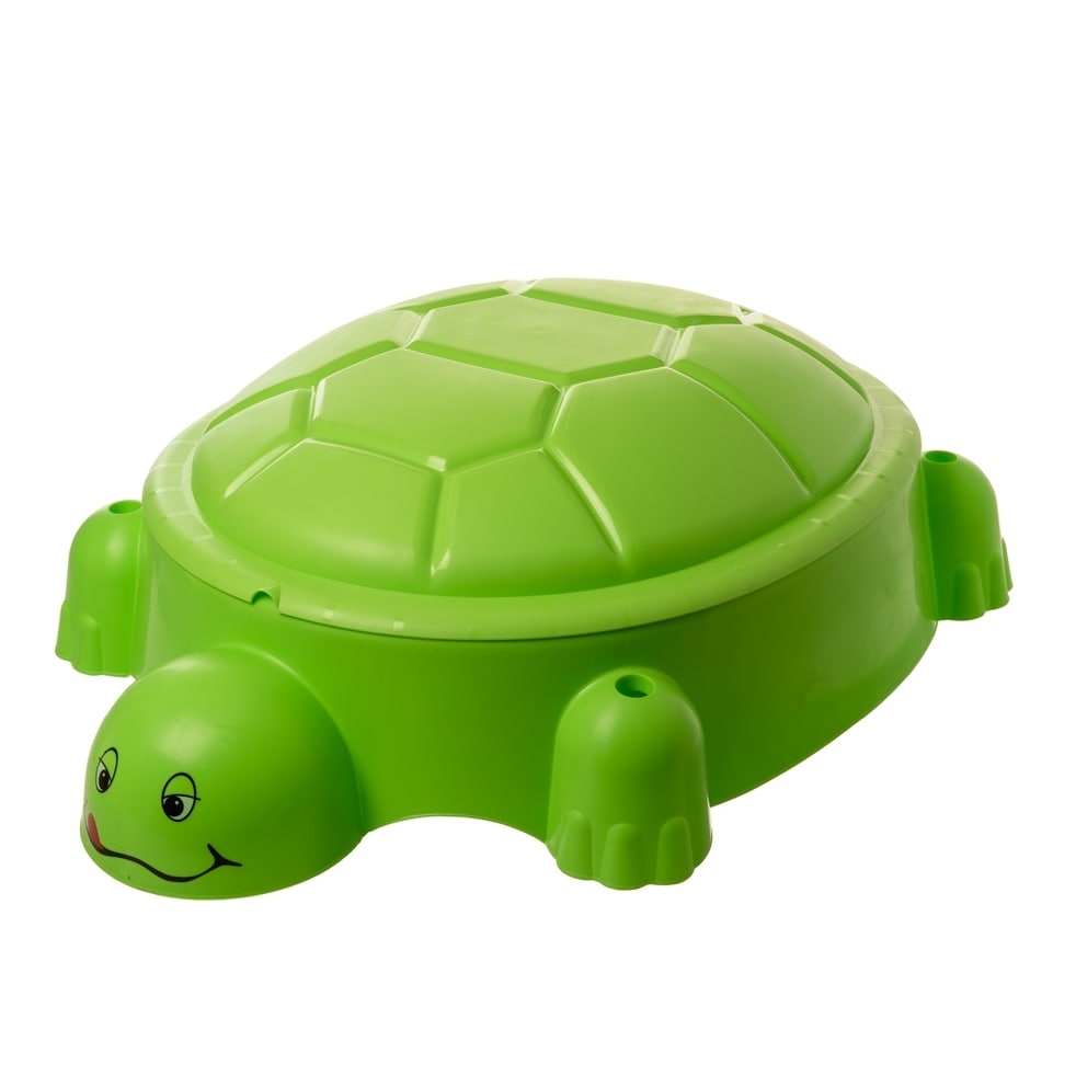 Turtle Pool Sandpit With Lid