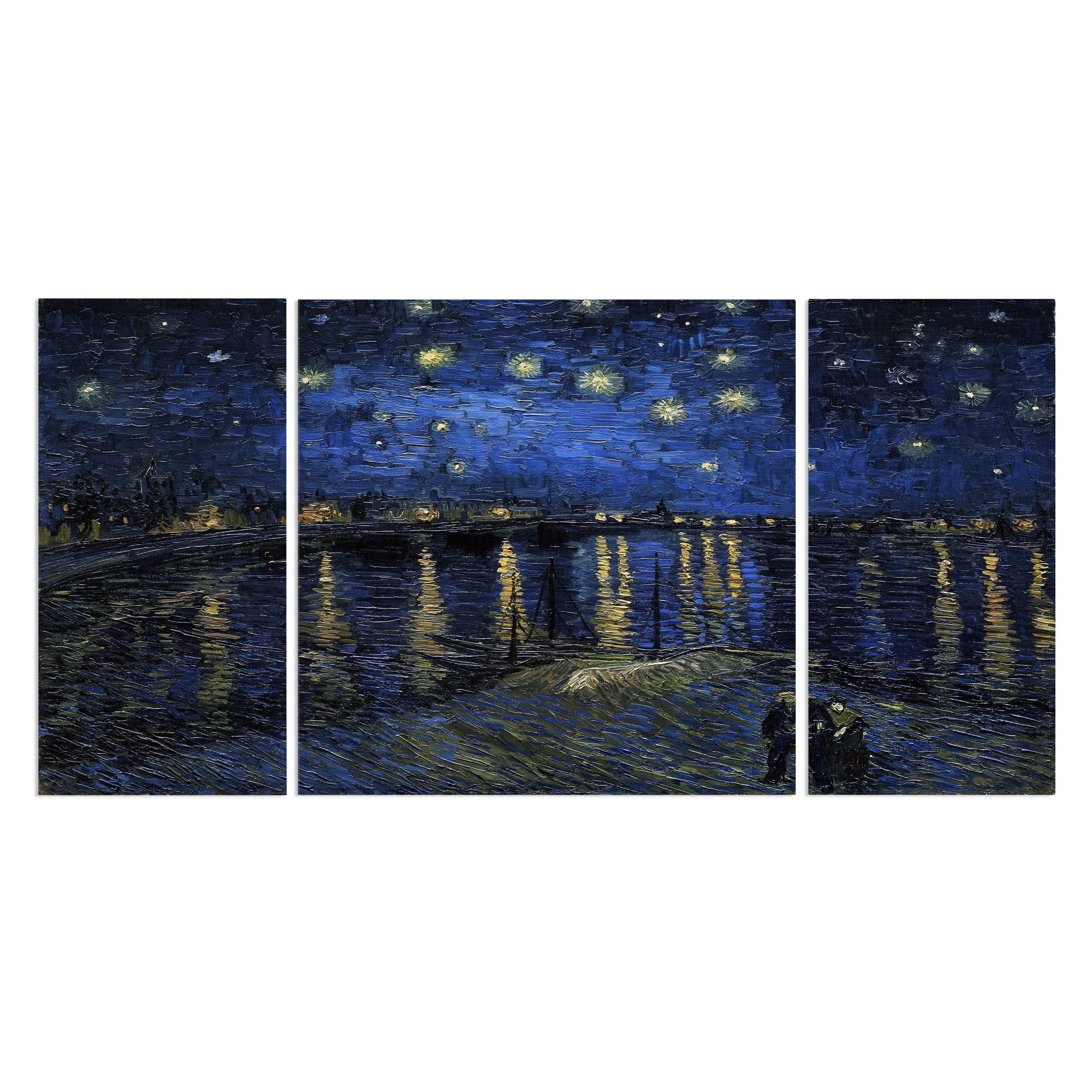 Starry Night Over Rhone A Premium Multi Piece Art Available In 3 Sizes