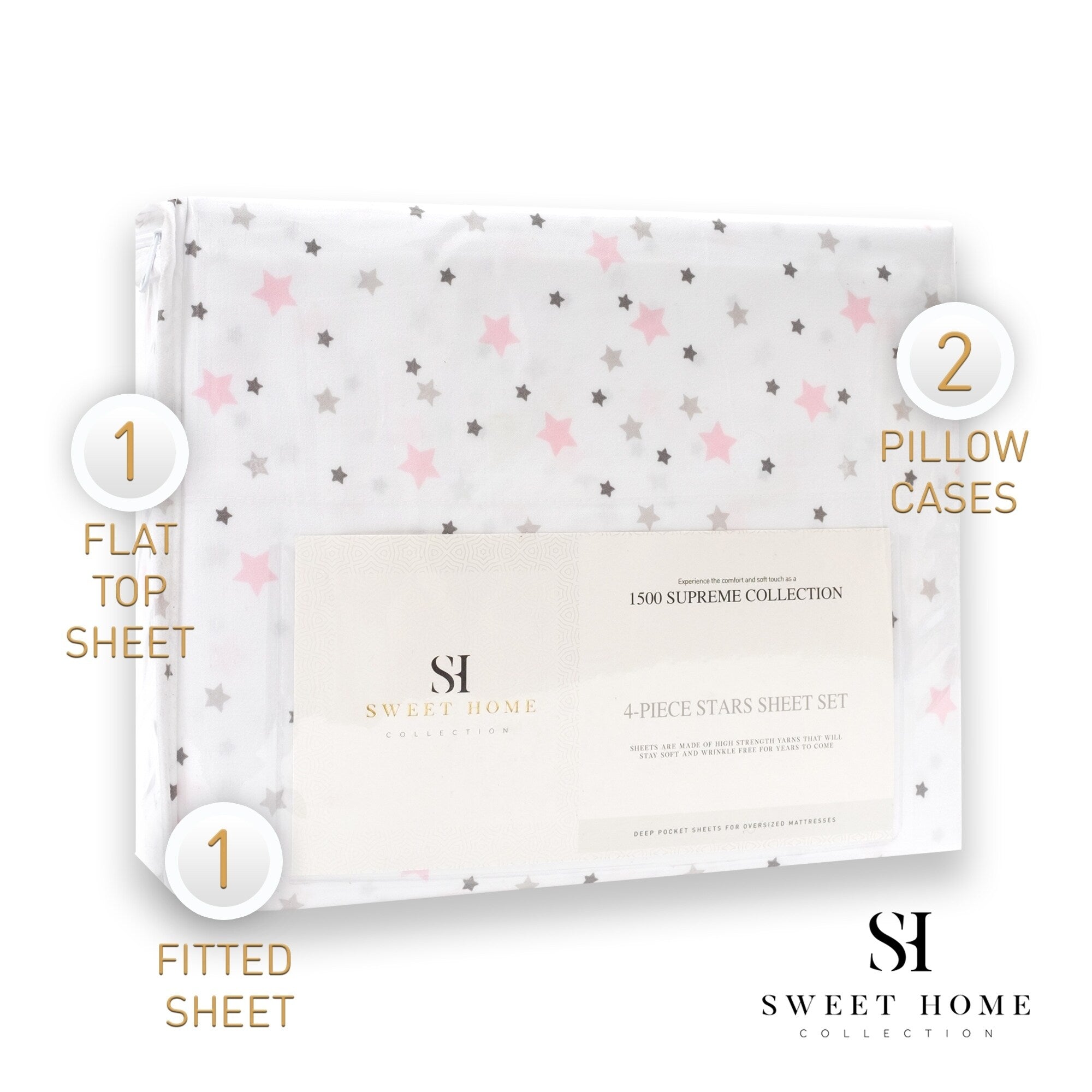 Stars Sheet Set By Sweet Home Collection