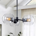 Starsky 3 Light Modern Clear Glass Sputnik Chandelier