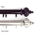 Instyledesign Stately Decorative Traverse Rod With Center Open Sliders