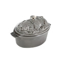 Staub Cast Iron 1 Qt Pig Cocotte Graphite Grey